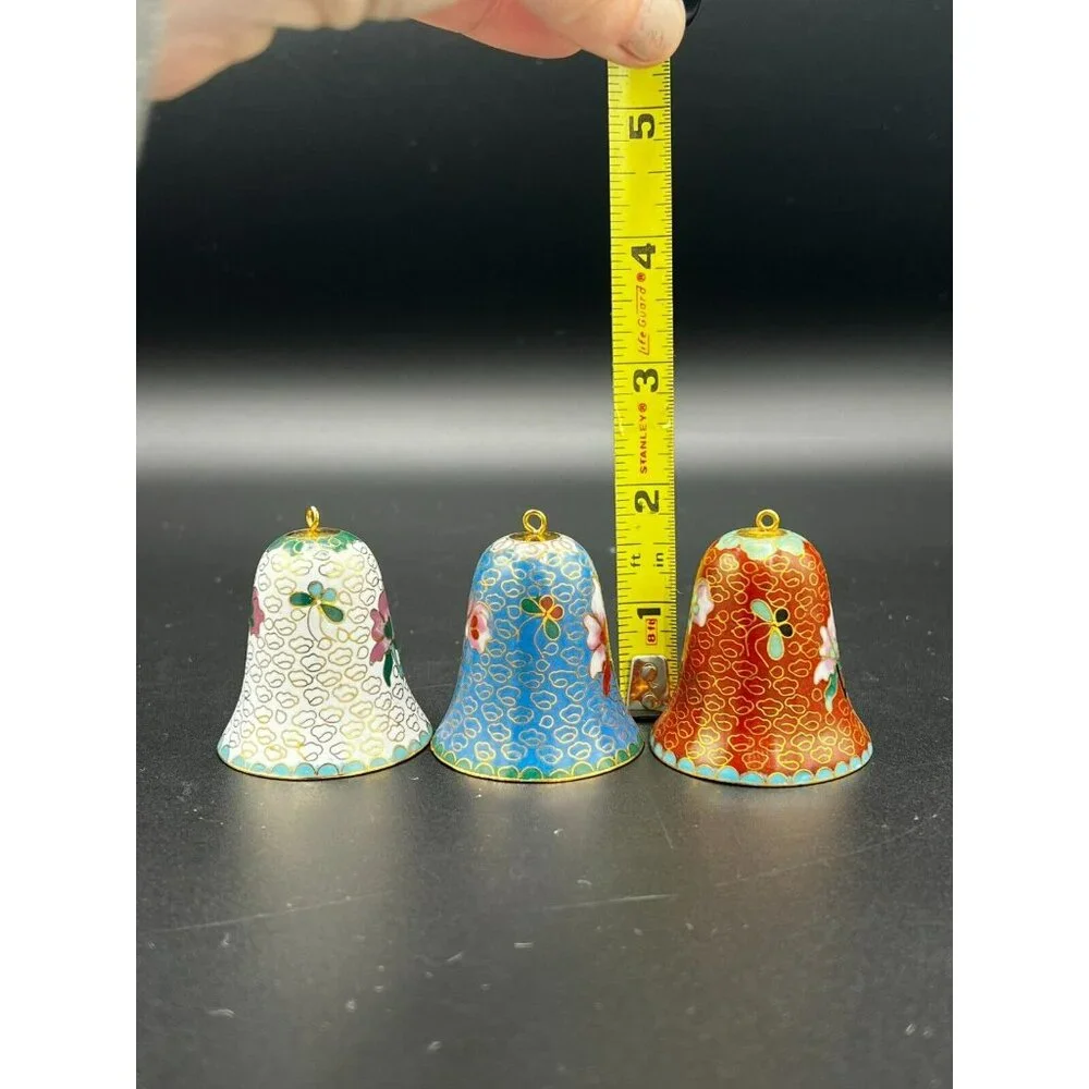 Lillian Vernon Cloisonne Enamel Bell Ornament 2